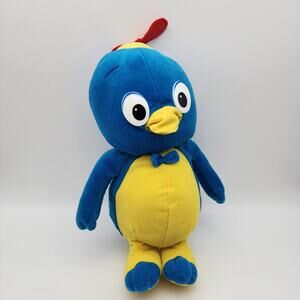 Nanco Backyardigans Pablo Penguin Plush 12" Blue Yellow Toy Nickelodeon 2007